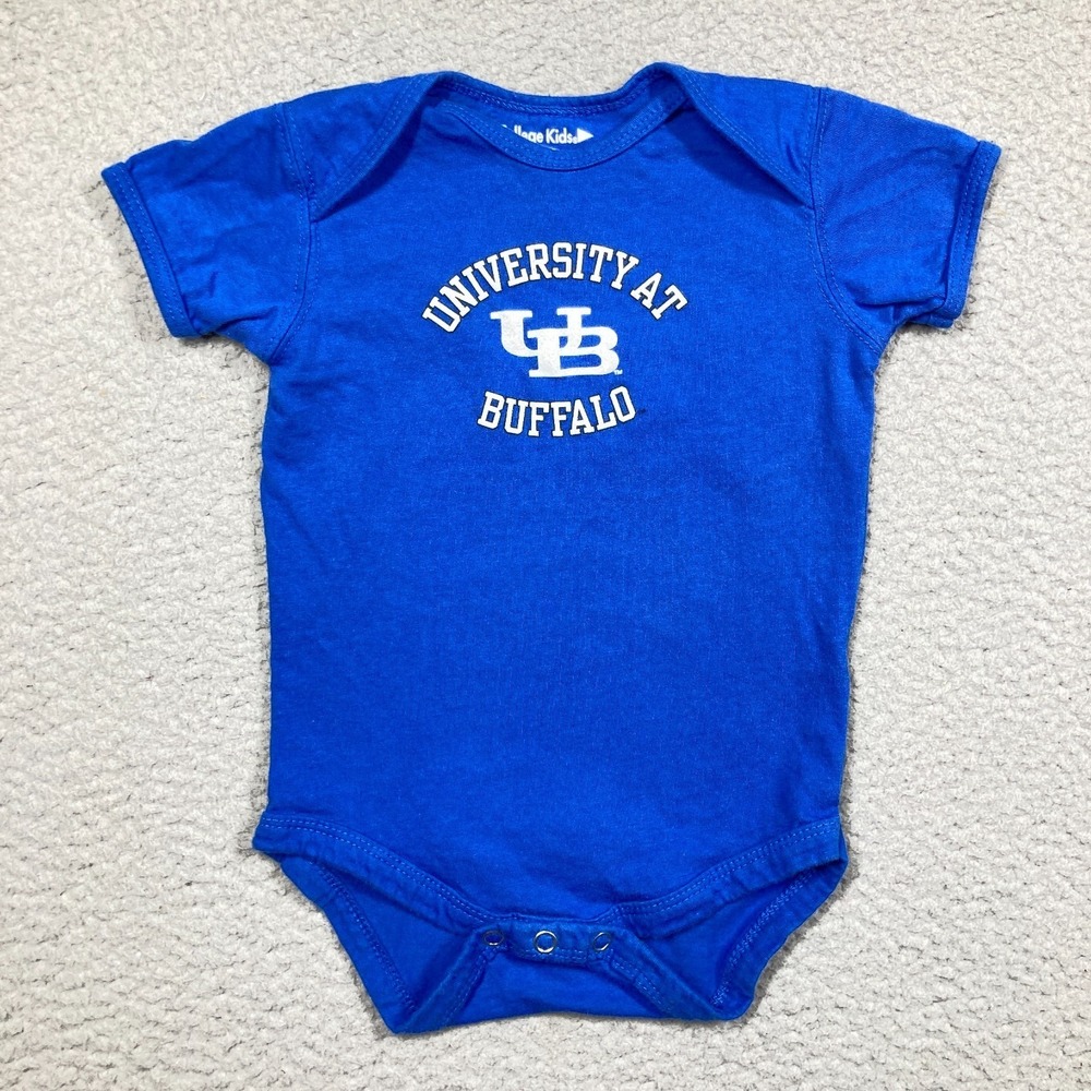 UB University at Buffalo Bulls  BABY Bodysuit 12 Month Blue Short Sleeve College